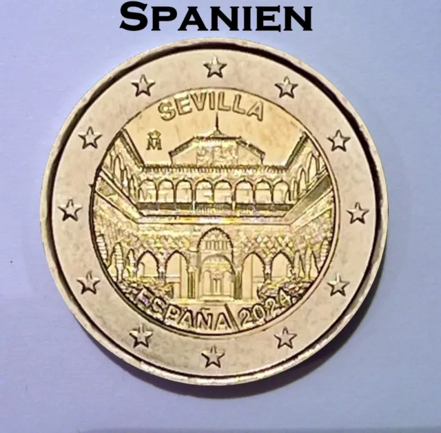 2 Euro Gedenkmünze Spanien 2024 "UNESCO-Weltkulturerbe – Kathedrale von Sevilla"