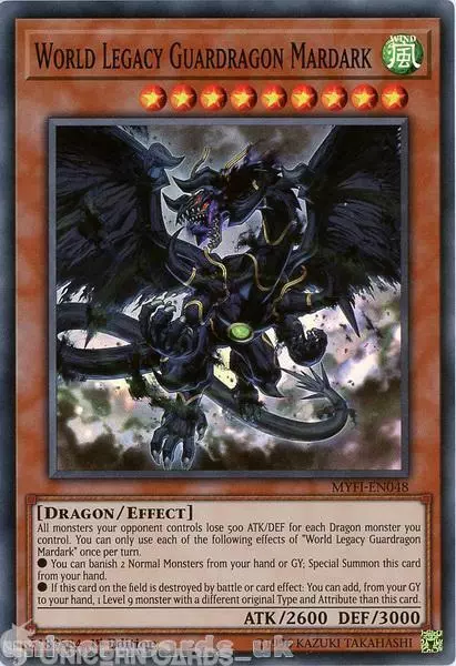 MYFI-EN048 World Legacy Guardragon Mardark Super Rare 1st Edition Mint YuGiOh Ca