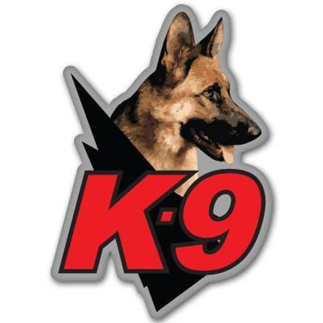 AUFKLEBER / STICKER K9 Police Dog Unit law enforcement 76mmx127mm US
