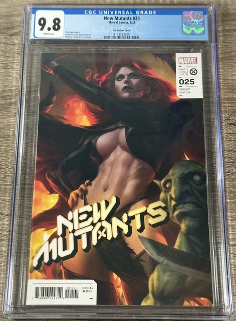 New Mutants #25 (2022 Marvel Comics) Stanley Artgerm Lau 1:50 Variant CGC 9.8 🔑
