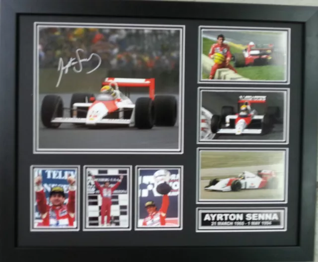 Ayrton Senna Signed Limited Edition Framed Memorabilia