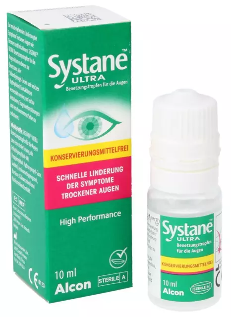 Systane ULTRA - High Performance -Konservierungsmittelfrei- Augentropfen, 10 ml