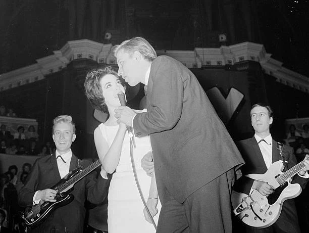 MIKE SARNE PERFORMING on stage at the Pop Prom 1962 OLD PHOTO 1 $7.65 ...