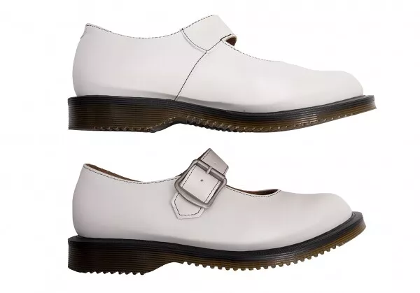 COMME des GARCONS Dr.Martens Leather Belted Mary Jane Shoes Size US5(K-131089) 3