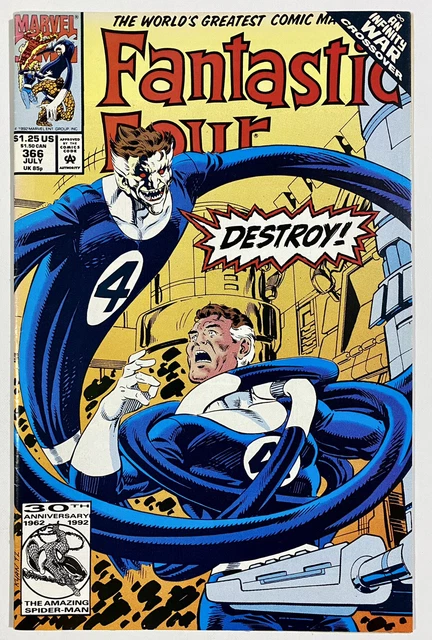 Fantastic Four #366 Infinity War Marvel Comics 1992 FN