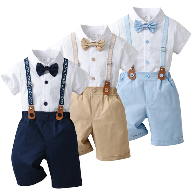 Abito da gentiluomo bambini cravatta fiocco abito camicia gilet pantaloni abito da sposa abbigliamento da festa