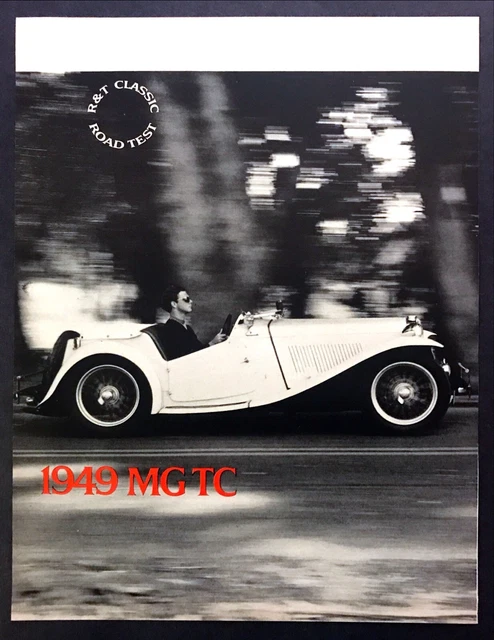 1949 MG TC Roadster 1970 Road Test Technical Data Photos Review Article