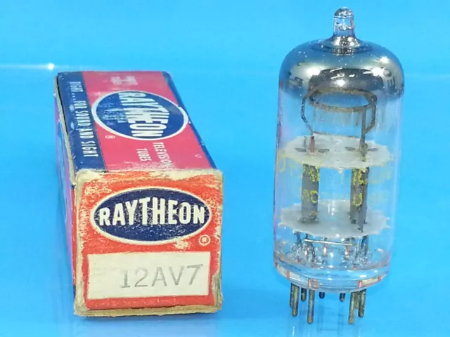 Raytheon 12Av7  Tube Single Nos Nib Mint Brand New In Original Box