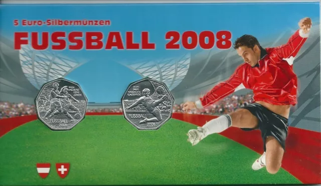 5 Euro Silbermünze - Fussball 2008