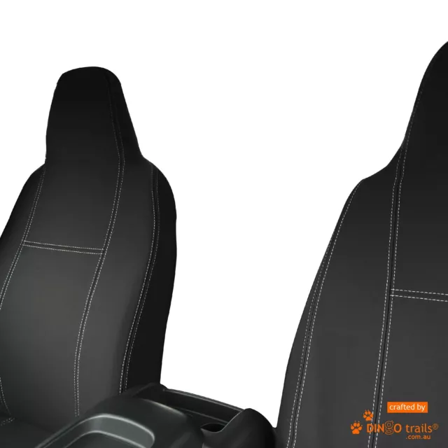 Fit Toyota HiAce H200 (Mar05-Apr19) Full-back FRONT Neoprene Seat Covers + Map