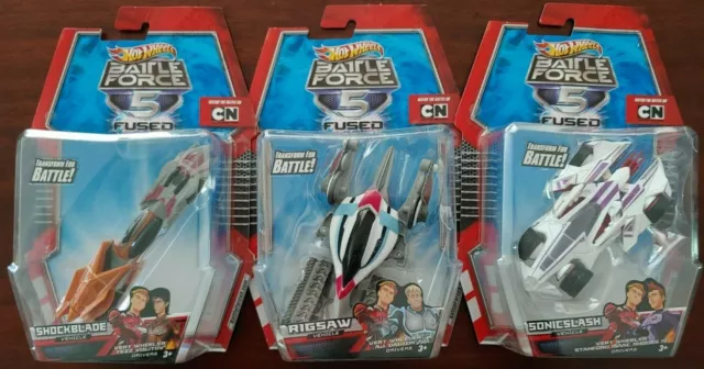 Hot wheels battle top force 5 fused toys