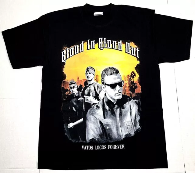 BLOOD IN BLOOD OUT T-shirt Bound By Honor Chicano Street Gang Movie Tee Men's