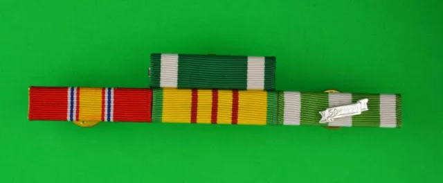 Navy / Marine Corps 4 Ribbon Bar - Vietnam War Service - USA made - Commendation