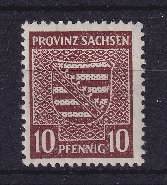 SBZ Provinz Sachsen 1945 Wappen 10Pfg Mi.-Nr. 78Xb **, gepr. STRÖH BPP