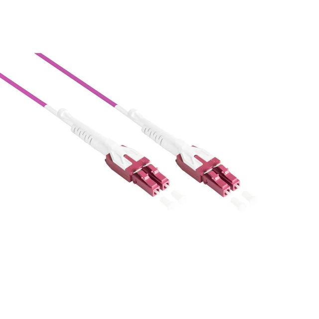 Câble Raccordement Fibre Optique Blindé SC-SC Duplex OM3 10G Multimode 50/125 – 100 M – Protection Maximale