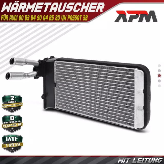 Wärmetauscher Innenraumheizung für Audi 80 B3 B4 90 A4 B5 8D B6 VW Passat 3BG 3B