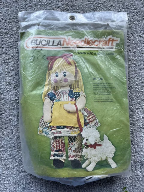 Vintage Bucilla Needlecraft #2852 Mary Had A Little Lamb