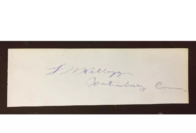 Stephen Wright Kellogg CT Congress - YALE Scull & Bones - Brigadier GENERAL Auto