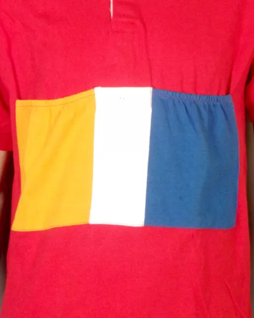 Vintage 80s 90s Gant The Rugger Nwt NOS Deadstock Polo Rugby Maglia Colorblock L 2