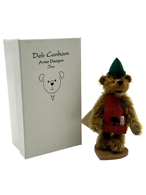 Tweedle Dee Deb Canham Mohair Mini Bear Figurine Alice Collection LE 595 / 2500