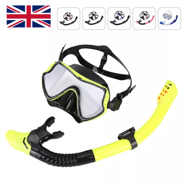 Scuba Diving Silicone Mask Snorkel Set Anti-Fog Professional Swimming Equipment