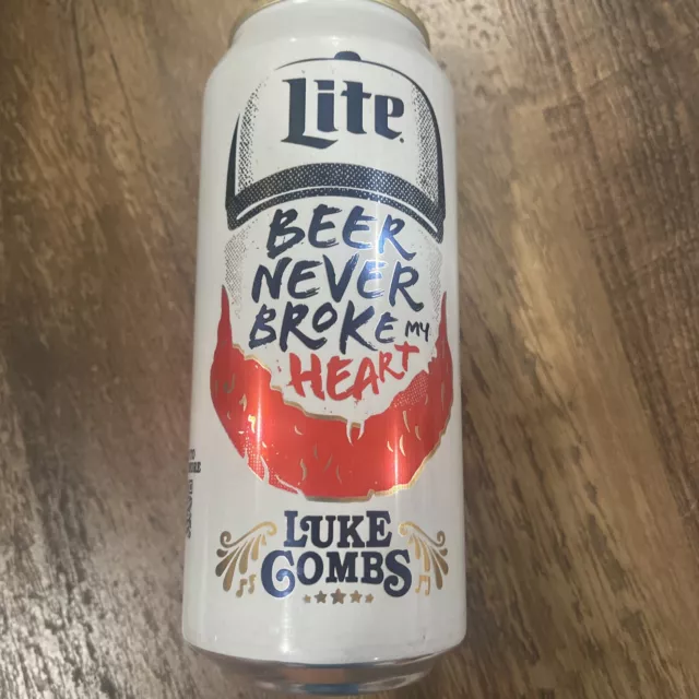 LUKE COMBS EDITION Miller Lite Beer can (empty) Rare! 16 oz tall boy 0