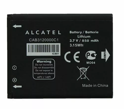 GENUINE ALCATEL CAB3120000C1 BATTERY Alcatel One Touch 768 OT888A OT880A 850mAh