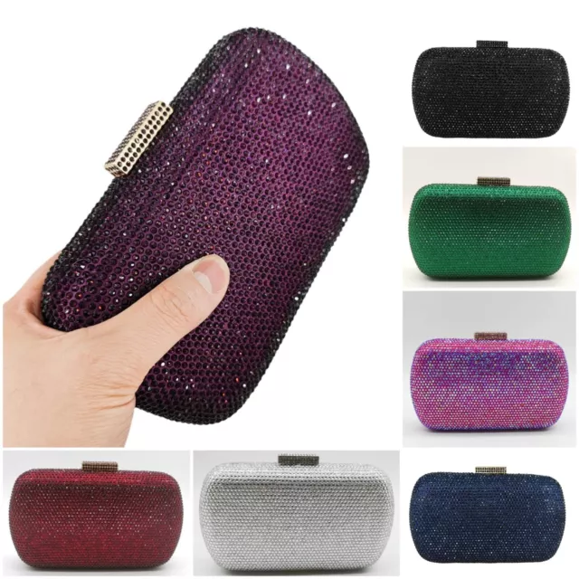 Evening Clutch Purse Rhinestone Crystal Evening Bag Women Wedding Clutch