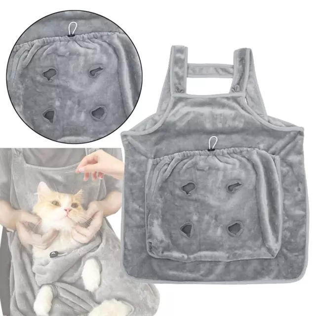 Pet Cat Sleeping Bag Soft Fleece Adjustable Rope Cold Protection Cat Carrier