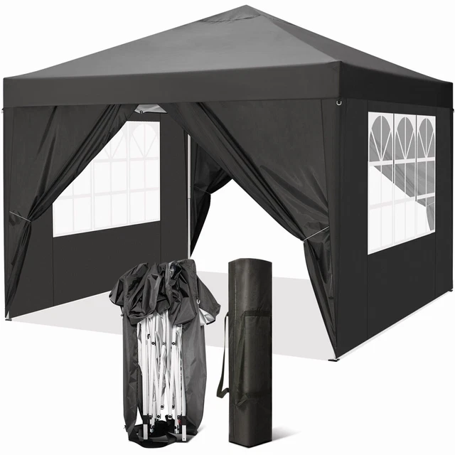 3x3m Pavillon Wasserdicht Gartenzelt Faltpavillon Partyzelt Popup Zelt UV Schutz