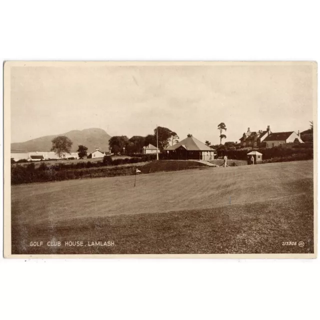 LAMLASH Isle of Arran Golf Club House RP Postcard, Unused