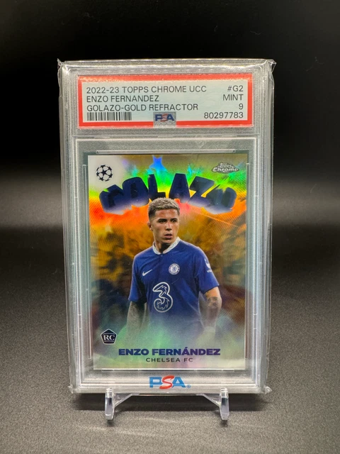 22-23 Topps Chrome ENZO GOLD LAVA 直筆サイン Enzo Fernandez 2022 Topps Chrome UEFA Club Competitions #CA