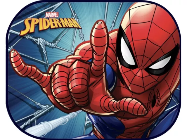 SONNENSCHUTZ Auto Sonnenblende SPIDERMAN 44x35cm Sichtschutz (2-Stk)