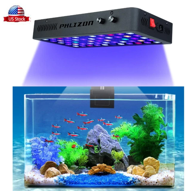 165W Aquarium Light Full Spectrum LED Coral Reef Grow Lamp for Marine Fish Tank