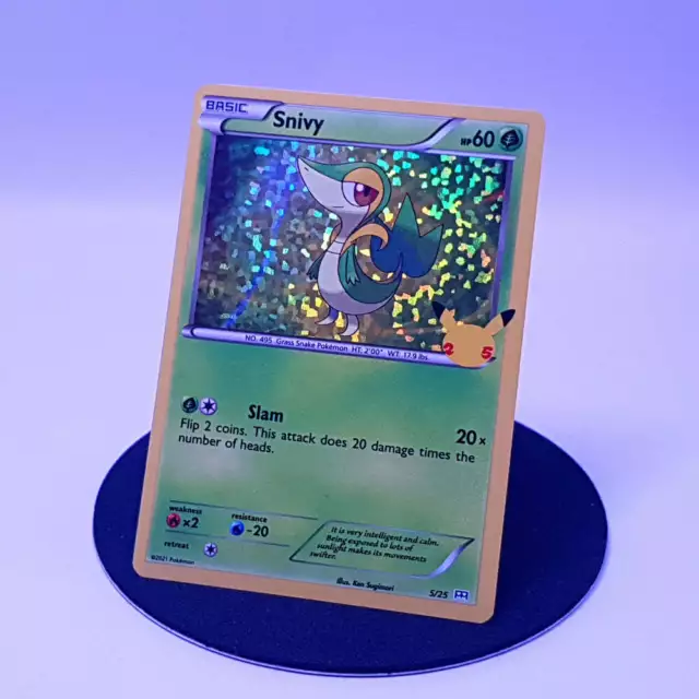 Snivy Holo - McDonald's Collection 2021 Pokémon card 5/25