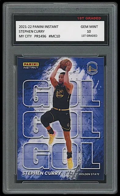 Stephen Curry 2021-22 Panini Instant My City 1St Graded 10 Card #Mc10 Warriors