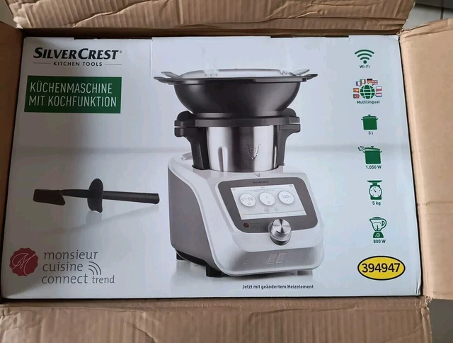 FITNMORE SILVERCREST Monsieur Cuisine Connect Trend - 800W Küchenmaschine Mit 7 Zoll Touchscreen