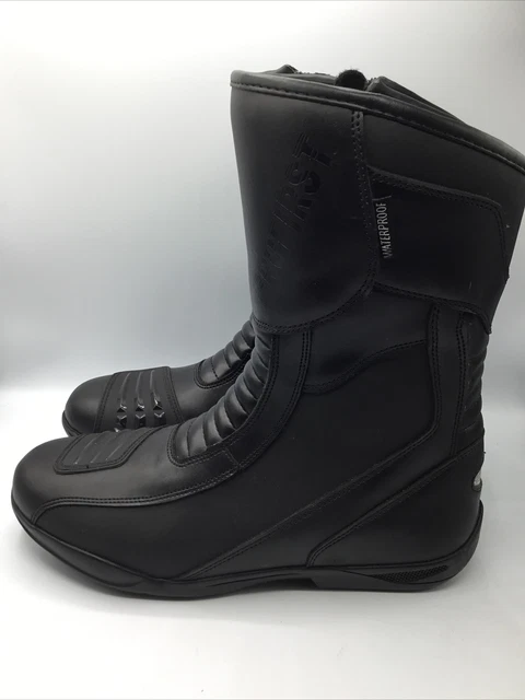 Profirst Motorrad Wasserdichte Lederstiefel, Herren Größe 10 EUR 44, TOP