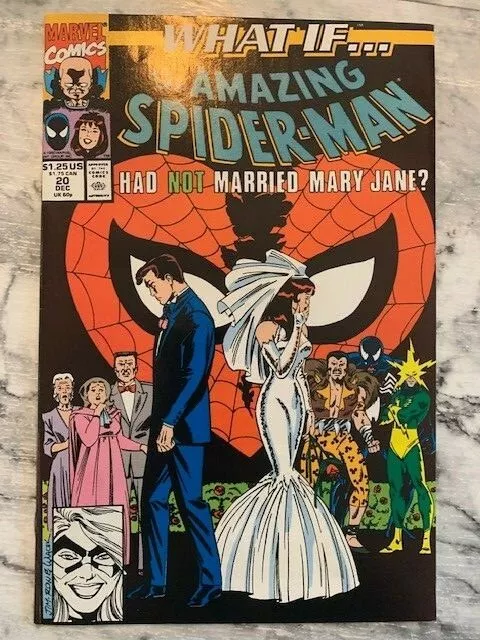 What If? 20 Amazing Spiderman had not married Mary Jane Marvel 1990 NM Key Rare
