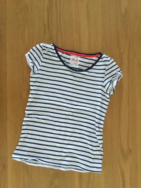 Next - Girls - Short Sleeve T - Cotton - Navy/White Stripe - Age 13 yrs