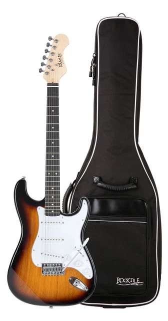 Shaman Element Serie STX-100VS E-Gitarre Set ST Single Coil Gigbag Sunburst