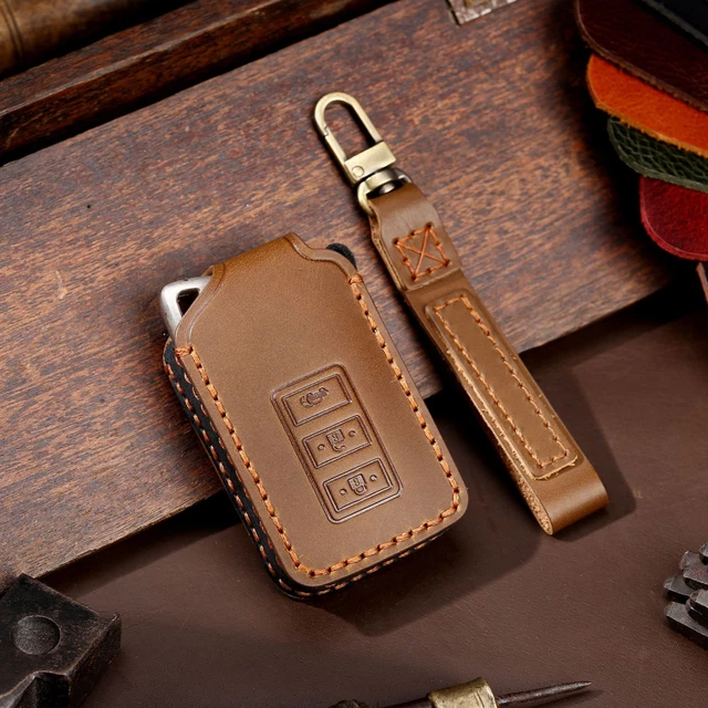 Leather Remote Key Fob Cover Case Shell Holder Bag for Lexus IS300 ES350 GS300