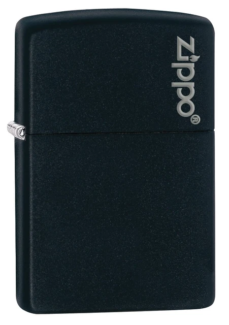 Zippo Classic Black Matte with Zippo Logo Windproof Pocket Lighter, 218ZL