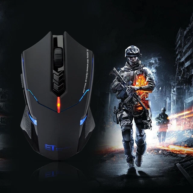 2 x 2.4G Wireless 7 Button 2400DPI Adjustable Gaming Mouse AU VIC stock (2 mice)