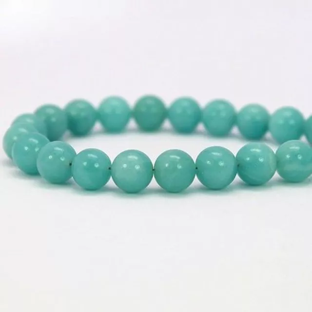 Natural Amazonite 8mm Round Beads 15inch Loose Beads JL601