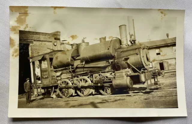 Vintage Photograph From 1938 Locomotive Train 1200 T. & N.O. Houston Texas B&W