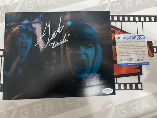 GATEN MATARAZZO signed photo STRANGER THINGS Dustin 8x10 ACOA A