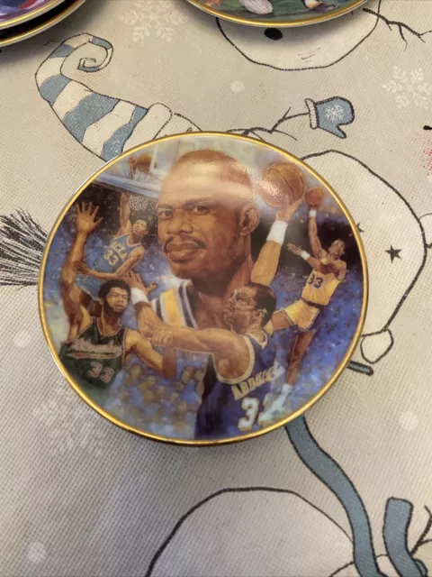 Kareem Abdul Jabbar Los Angeles Lakers Gartlan Miniature 3 Inch Collector Plate