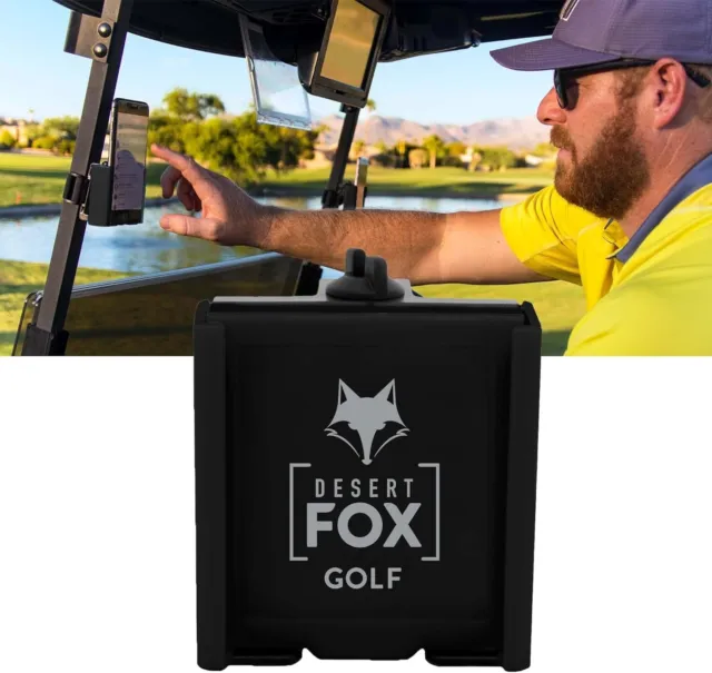 DESERT FOX GOLF Phone Caddy Black Adjustable