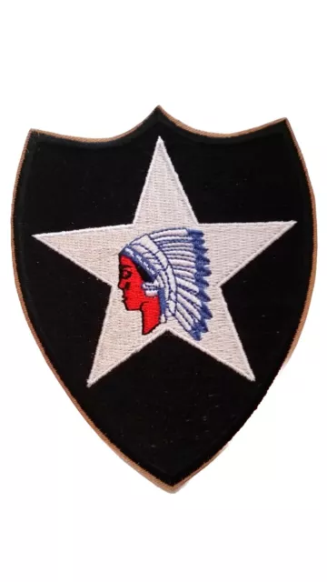 Patch US 2nd Infantry division Indian Head WW2 - REPRODUCTION